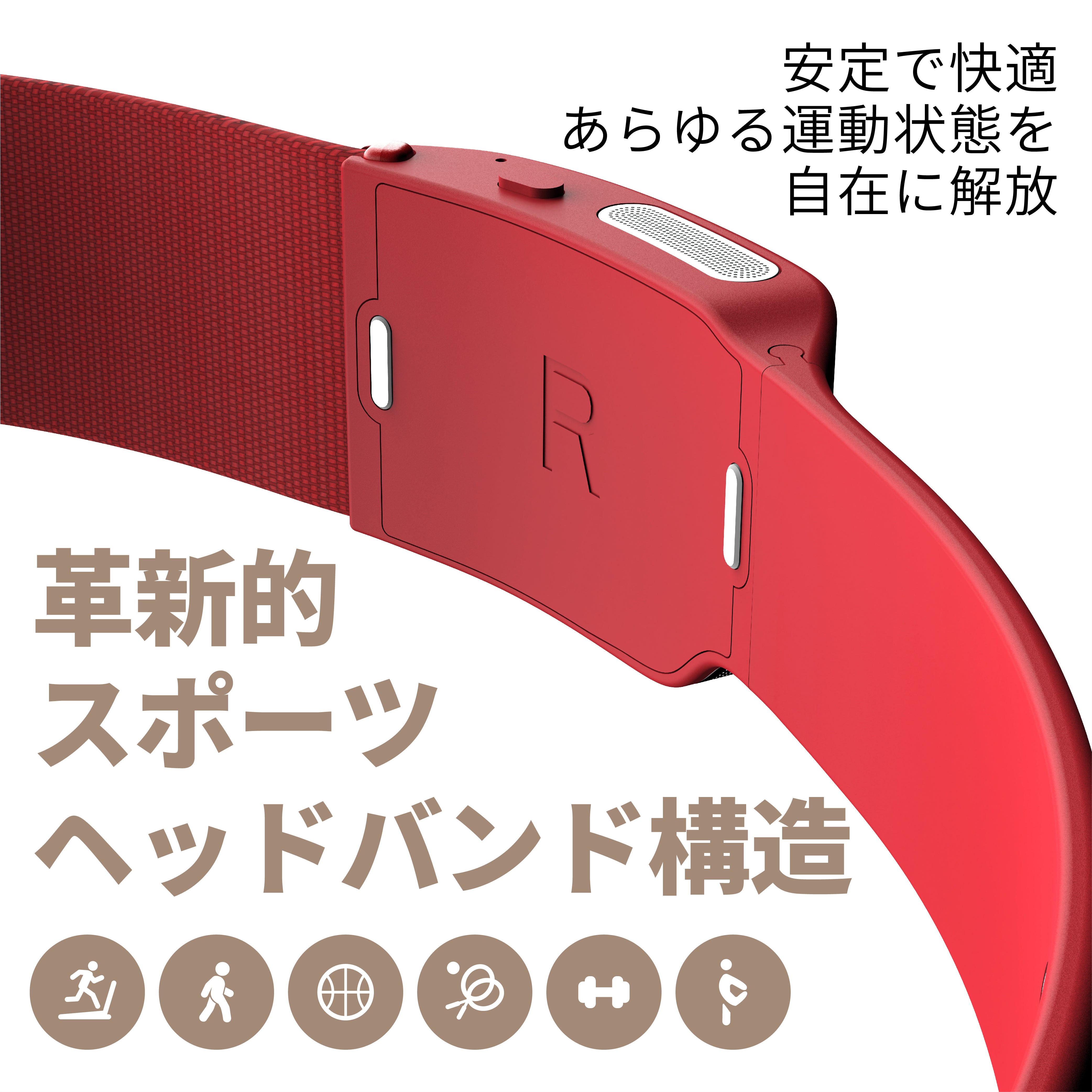 スポーツ専用 空気伝導 Bluetooth 5.3 イヤホン。 連続再生8時間WAGAWAGA Champion