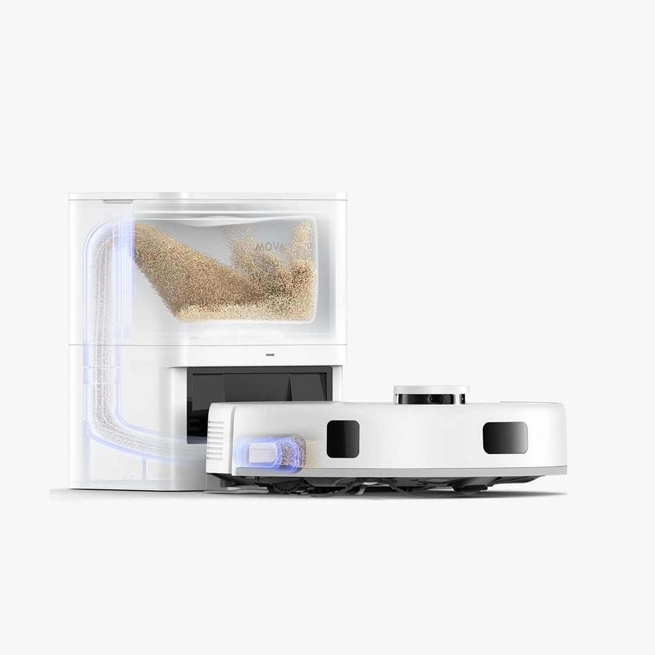 MOVA E20 ロボット掃除機 水拭き 強力吸引 5000Pa 床拭き LDSマッピング 小型 コンパクト ミニ 拭き掃除 薄型 掃除機 アプリ対応可 自動障害物回避