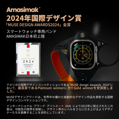 手首を返さずに、サッと確認できる！進化した人間工学バンドで動きやすさを実感！