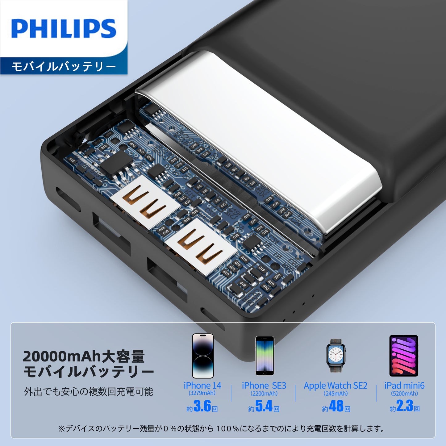 Philips (フィリップス) モバイルバッテリーDLP7721C